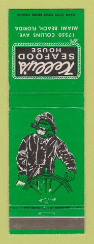 Matchbook Cover - Kelly's Seafood House Miami Beach FL