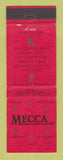 Matchbook Cover - Mecca Restaurants London UK Ireland Scotland