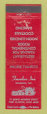 Matchbook Cover - Travelers Inn Wilsbach Port Clinton OH CREASED