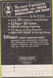 Matchbook Cover - Superior Welding Center Line MI 40 Strike