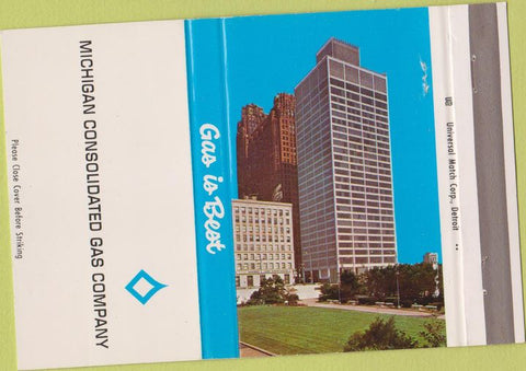 Matchbook Cover - Michigan Consolidated Gas MI 40 Strike