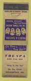 Matchbook Cover - The Spa Indianapolis IN SAMPLE HOLES