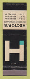 Matchbook Cover - Hector's Restaurants New York City
