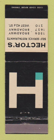 Matchbook Cover - Hector's Restaurants New York City