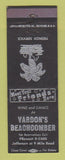 Matchbook Cover - Vardon's Beachcomber Detroit MI WEAR