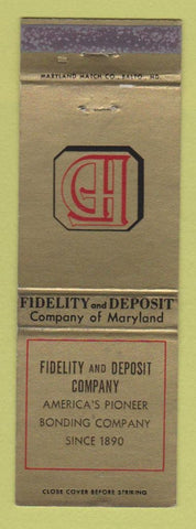 Matchbook Cover - Fidelity and Deposit Company