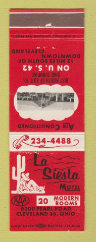 Matchbook Cover - La Siesta Motel Cleveland OH