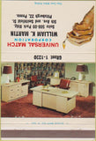 Matchbook Cover - Universal Match Wm Martin Pittsburgh PA 40 Strike