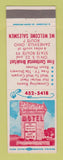 Matchbook Cover - Twilight Motel Zanesville OH WEAR