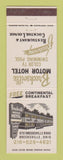 Matchbook Cover - Brecksville Motor Hotel OH