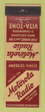 Matchbook Cover - Motorola Radios