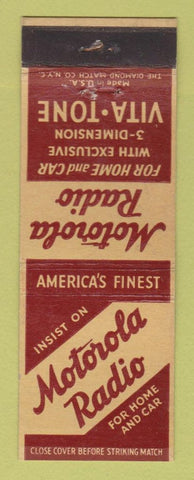 Matchbook Cover - Motorola Radios