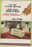 Matchbook Cover - Universal Match Clyde Mayes Dallas TX 40 Strike