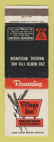 Matchbook Cover - Village Inn Pancake House Wausau WI