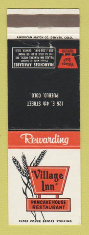 Matchbook Cover - Village Inn Pancake House Pueblo Colorado
