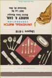 Matchbook Cover - Universal Match Harvey Carl Cleveland OH 40 Strike