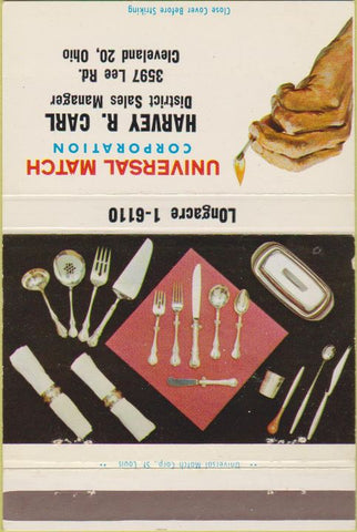 Matchbook Cover - Universal Match Harvey Carl Cleveland OH 40 Strike
