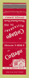 Matchbook Cover - Cottage Restaurant New York City