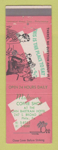 Matchbook Cover - Midtowne Coffee Shop Philadelphia PA