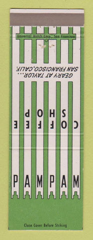 Matchbook Cover - Pampam San Francisco CA Coffee Shop