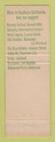 Matchbook Cover - Pampam San Francisco CA Coffee Shop