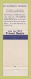 Matchbook Cover - Two Green Well Motels Price Moab UT Best Western