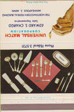 Matchbook Cover - Universal Match Edward Chargo Minneapolis MN 40 Strike