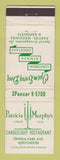 Matchbook Cover - Patricia Murphy's Restaurant Westchester NY