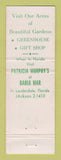 Matchbook Cover - Patricia Murphy's Restaurant Westchester NY