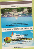 Matchbook Cover - Universal Match Nicolas Anthony New York NY 40 Strike