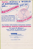 Matchbook Cover - Universal Match Nicolas Anthony New York NY 40 Strike