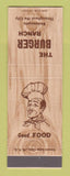 Matchbook Cover - The Burger Ranch Restaurants New York City