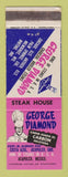 Matchbook Cover - George Diamond Restaurant Acapulco Mexico WEAR