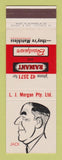 Matchbook Cover - Radiant and Beautyware LJ Morgan Australia SAMPLE Jack