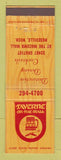 Matchbook Cover - Taverne on the Mall Roseville MI