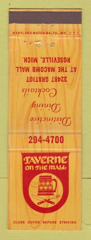 Matchbook Cover - Taverne on the Mall Roseville MI