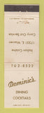 Matchbook Cover - Dominic's Restaurant Italian