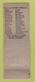 Matchbook Cover - Stone's Grills Liquors OH CHAIN