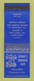 Matchbook Cover - George's Sidewalk Cafe Charlevoix MI