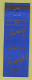 Matchbook Cover - Turoff's Restaurant Marion OH