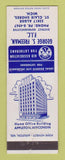 Matchbook Cover - George Freeman Lutheran Insurance St Clair Shores MI