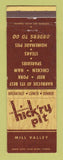 Matchbook Cover - Hick'ry Pit BBQ Mill Valley CA