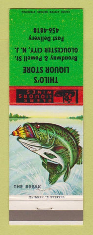Matchbook Cover - Thilo's Liquor Store Gloucester City NJ