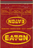 Matchbook Cover - Eaton Metal Products Salt Lake City Ut 40 Strike