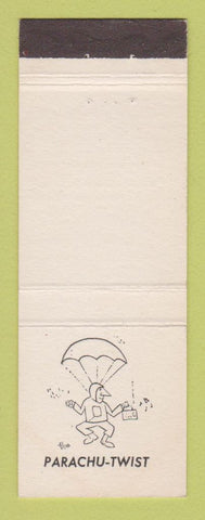 Matchbook Cover - Paris France Dance Series Parachu Twist Parachute