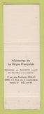 Matchbook Cover - Paris France Dance Series Parachu Twist Parachute