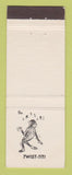 Matchbook Cover - Paris France Dance Series Twist Titi monkey