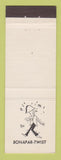 Matchbook Cover - Paris France Dance Series Bonapar Twist Napoleon Bonaparte