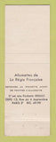 Matchbook Cover - Paris France Dance Series Twistan et Iseult