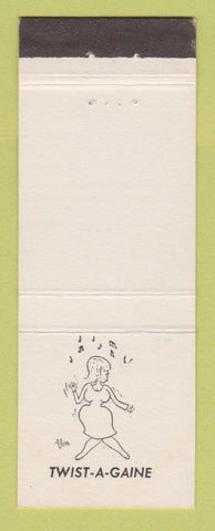 Matchbook Cover - Paris France Dance Series Twist A Gaine girlie